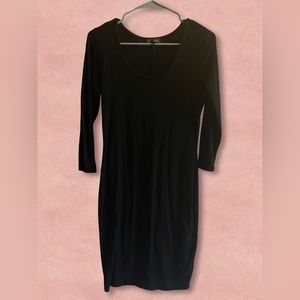 B Famous #USA- Black Midi Dress